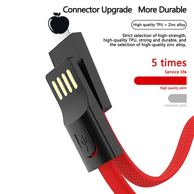 Портативный брелок USB кабель для iPhone Micro type C 8pin зарядный кабель синхронизации данных Быстрая зарядка для Android Xiaomi samsung S9 S8