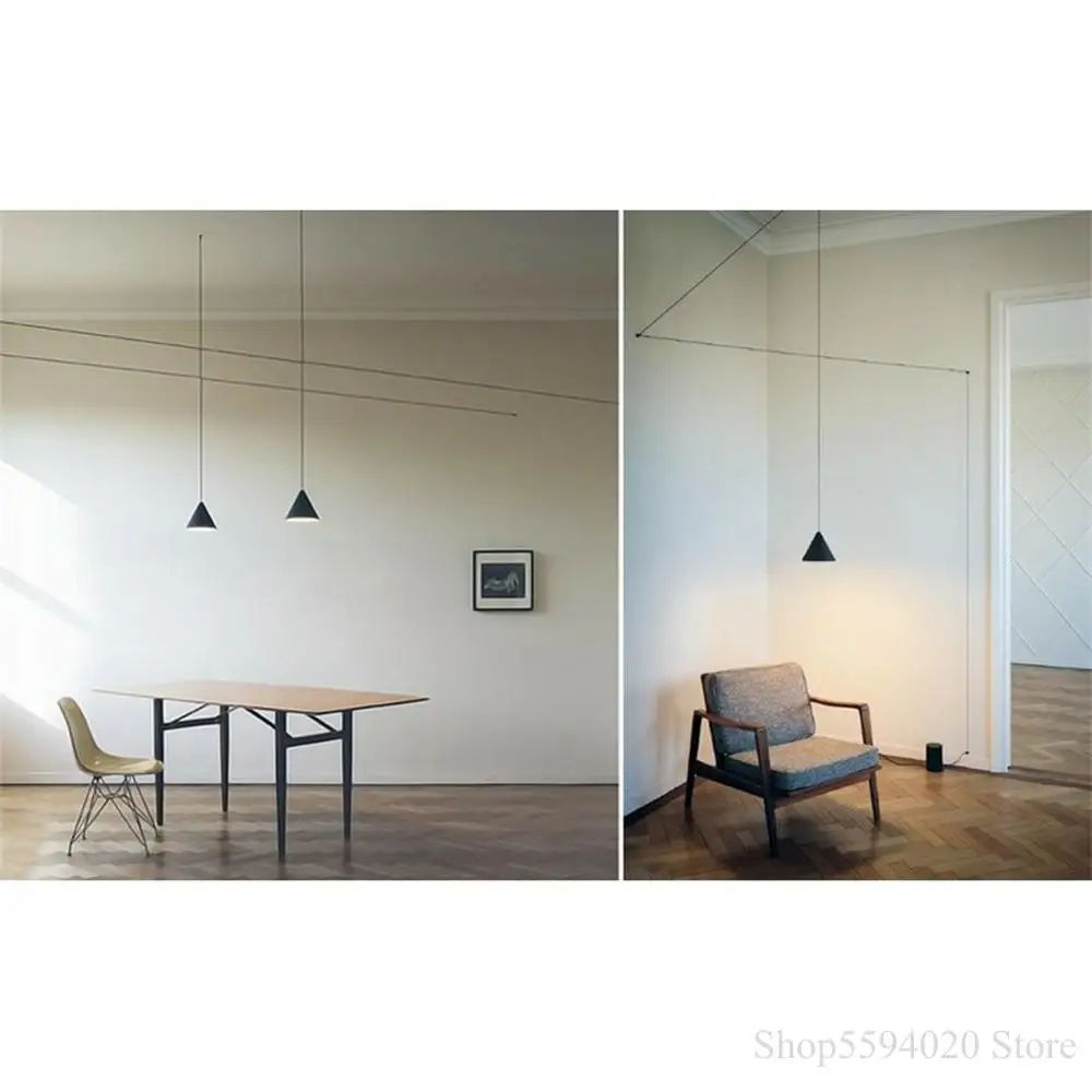 Nordic Long Line Lustres Pendent Lights Living Room Light Bedroom Lamp Bar Home Decor Hanging Fixtures Dropshipped | Освещение