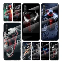 marvel venom for honor 30 20 10 9x 8x pro plus lite tempered glass tempered glass hot new shell luxury cover phone case