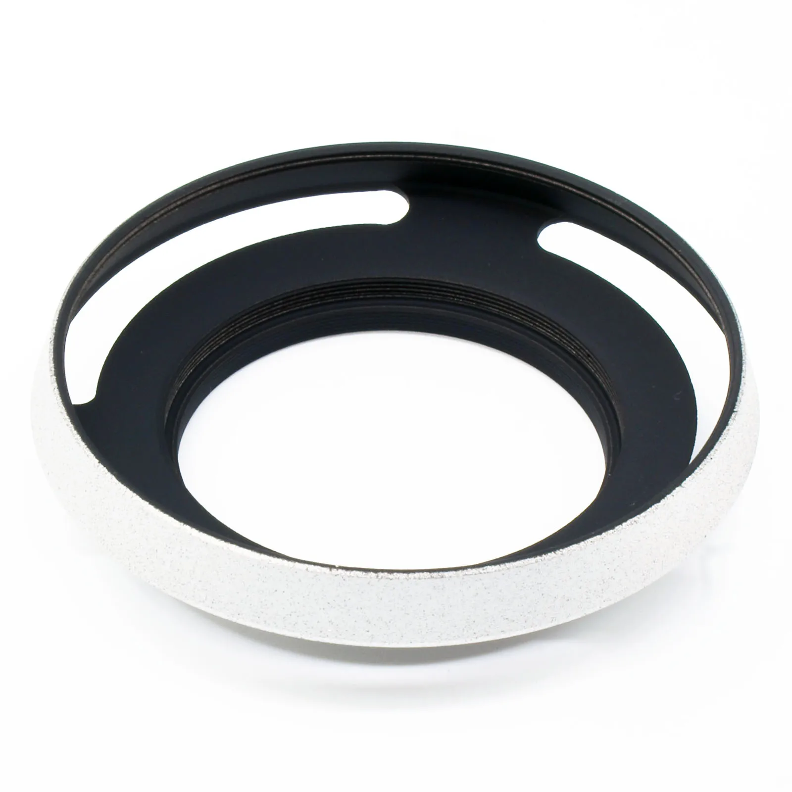 

Silver 40.5mm metal tilted vented Lens Hood for Leica M Leica R Leitz Voigtlander