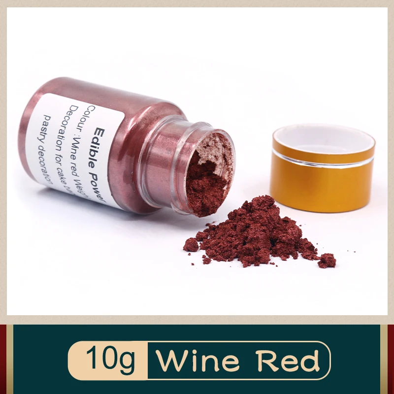 

Edible Food Coloring Wine Red Food Powder 10g in Baking&Pastry Cake Decorations Chocolate Colorant Comestible
