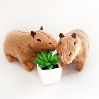 20cm capybara rodent plush toy cartoon animal hydrochoerus hydrochaeris plush doll soft toy christmas gift toys for children