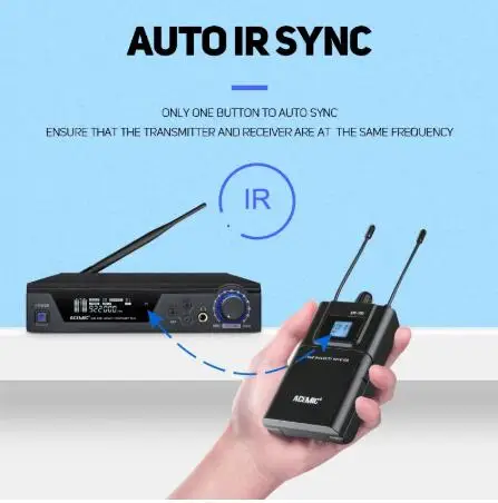 Беспроводная система EM-100-вкладышей с ЖК-дисплеем