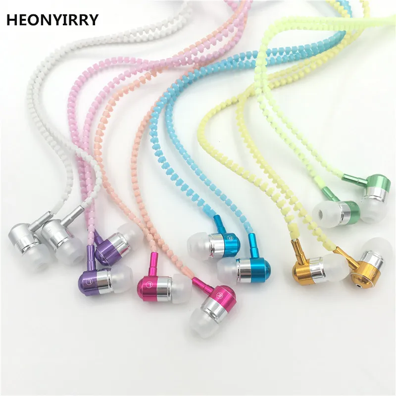 Светящиеся безопасные спортивные наушники 3 5 мм металлическая молния