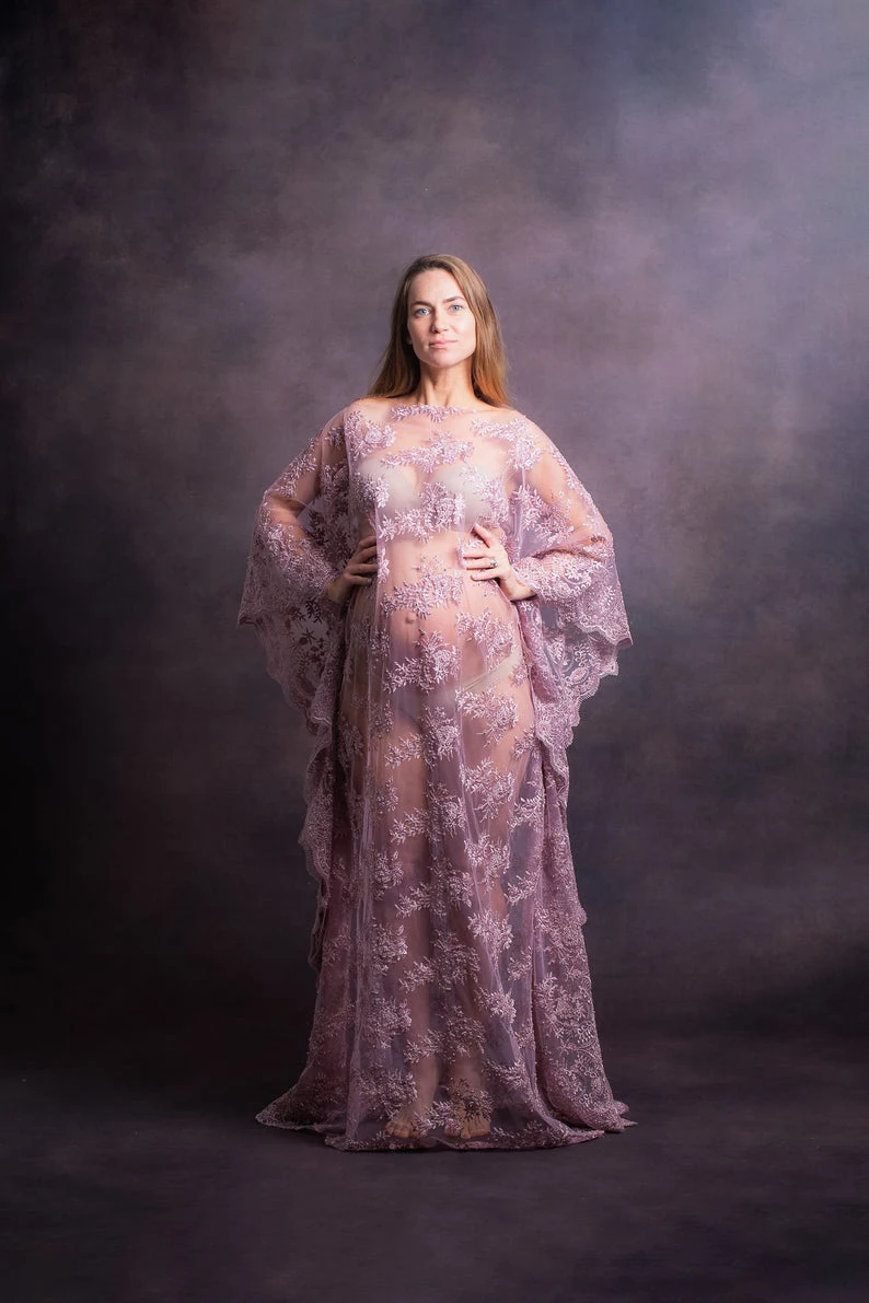 

Bridal Fluffy Tulle Maternity Robes Custom Made Long Sleeve Pregnant Women Prom Dresses Photo Shoot Birthday Party Bathrobe