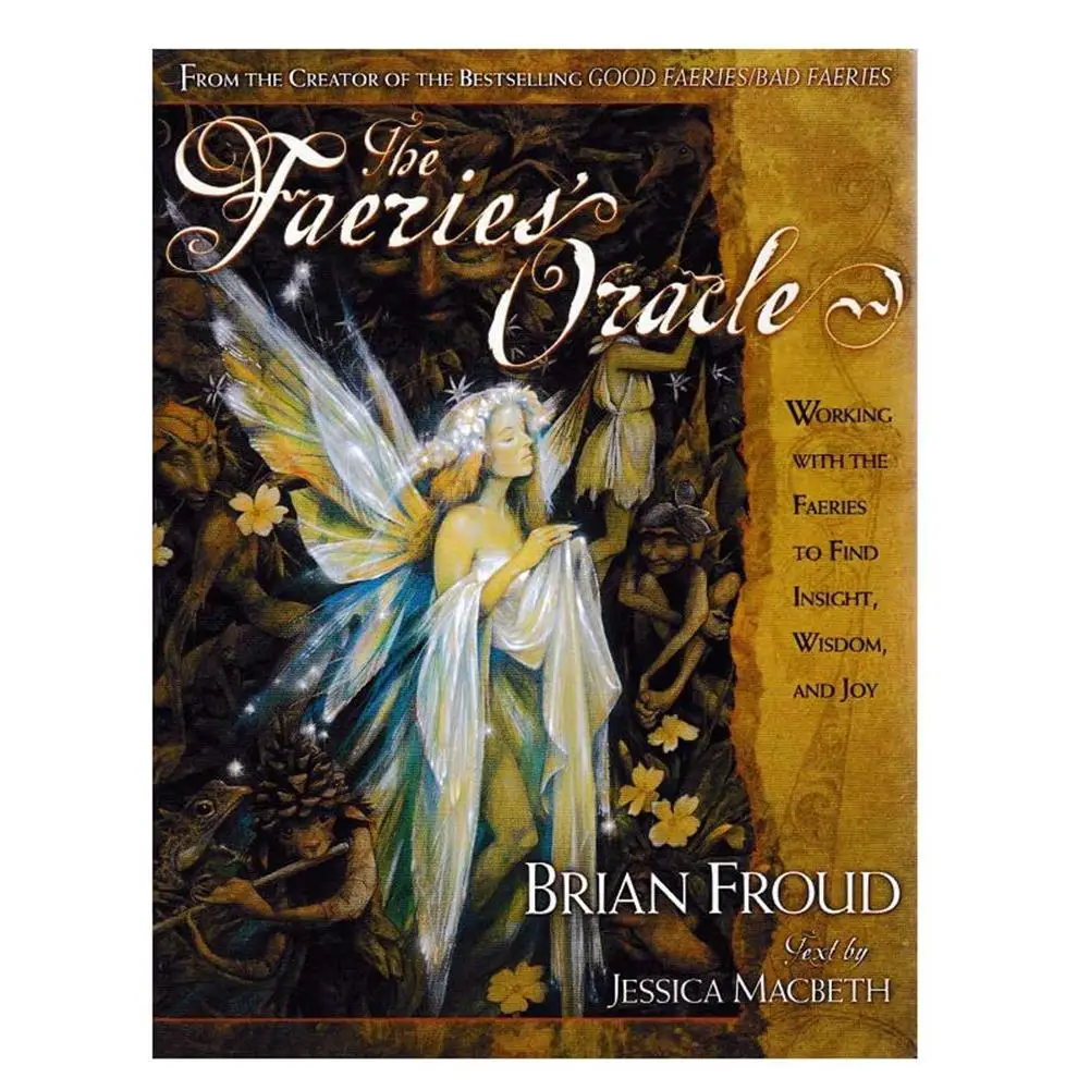 

66PCS Tarot Cards Deck The Faeries' Oracle Cards Beautifully Designed Durable Fairy Paper Tarot Card For Fun Playing Board Games