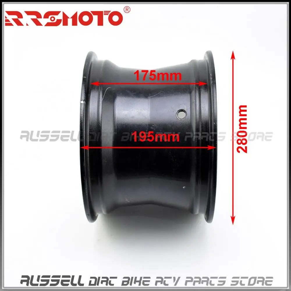 Алюминиевый 10 дюймовый квадроцикл Quad Wheel Rim GO kart Golf Багги Drift Trike Off Road 4 wheel F 21/23X7 R