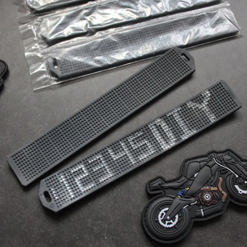 Бесплатная доставка тактические военные ленты с названием из ПВХ самодельные