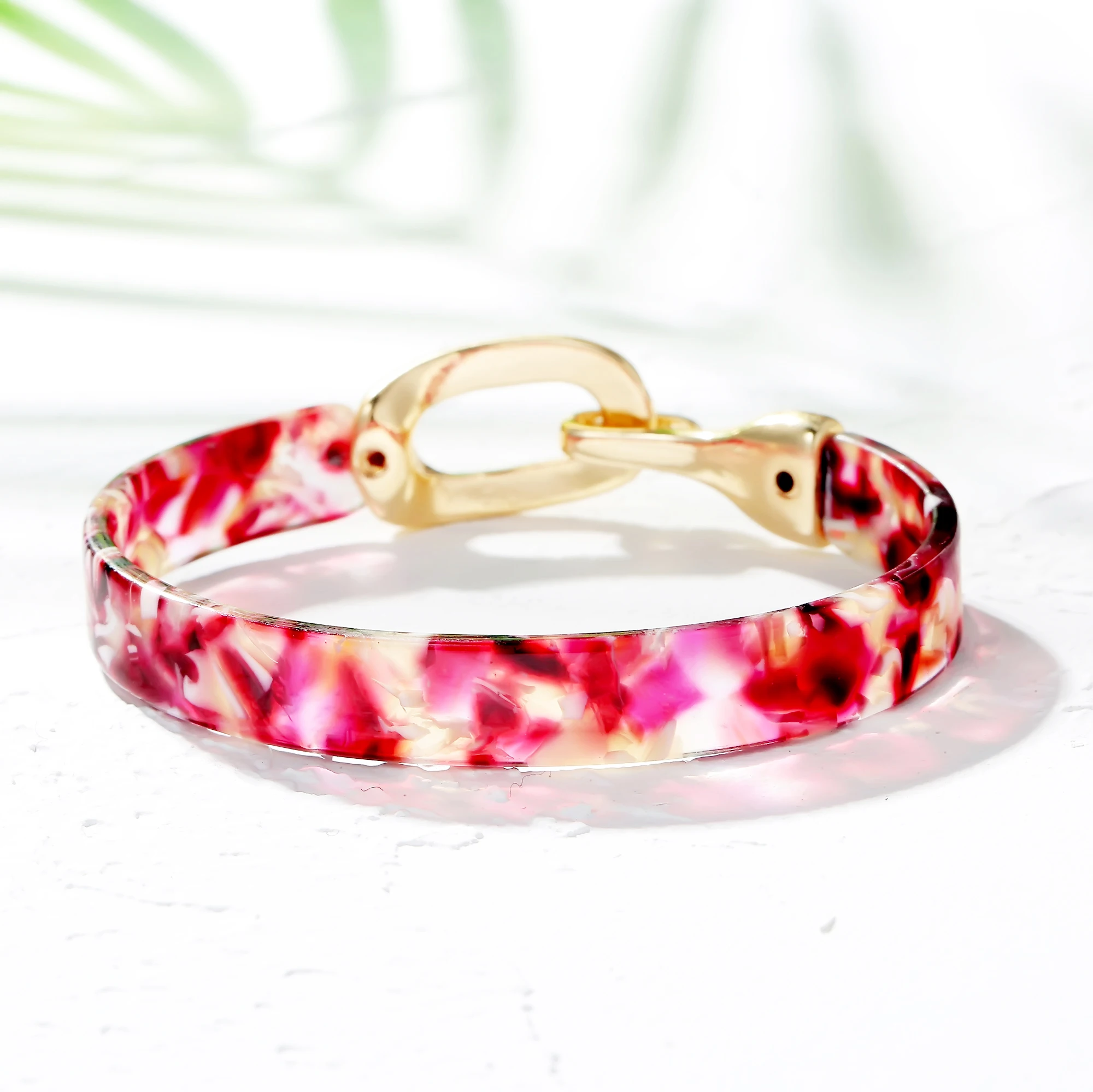 Ацетатный сплав металлическая проекция для женщин городской модный браслет