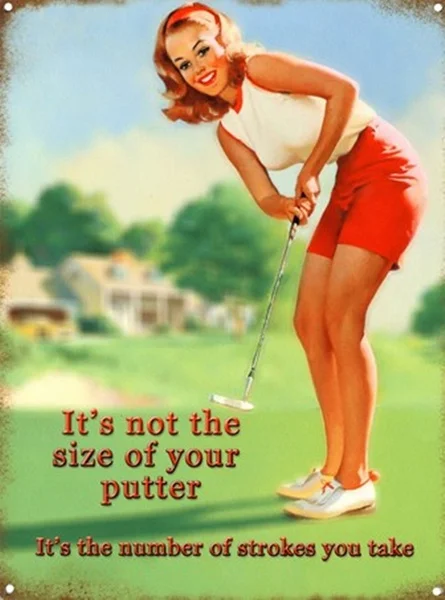 

Golf Girl Ретро жестяной знак Ностальгический орнамент, металлический плакат, гараж, арт-деко, бар, кафе, магазин