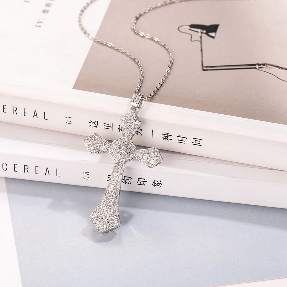 Новинка изысканное ожерелье из серебра 925 пробы с подвеской в виде креста Библии