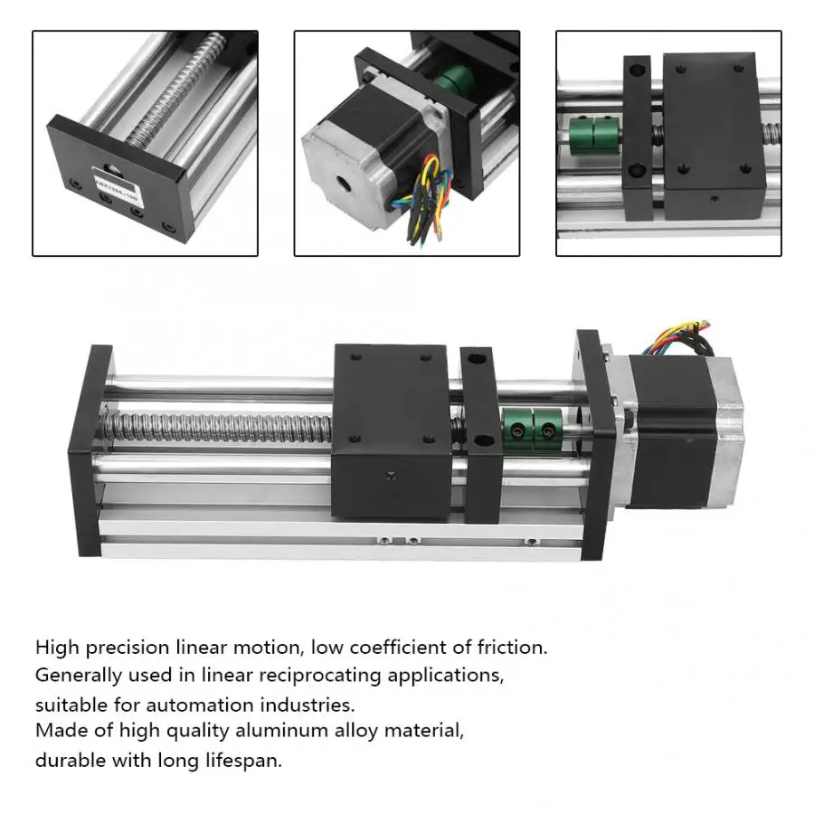 Линейные направляющие подшипника 100 мм эффективное путешествие 1605 шариковая