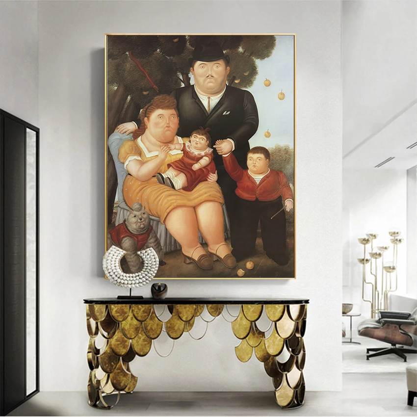 Modenr Art Q Version картина для полных девушек скандинавский холст постер настенная