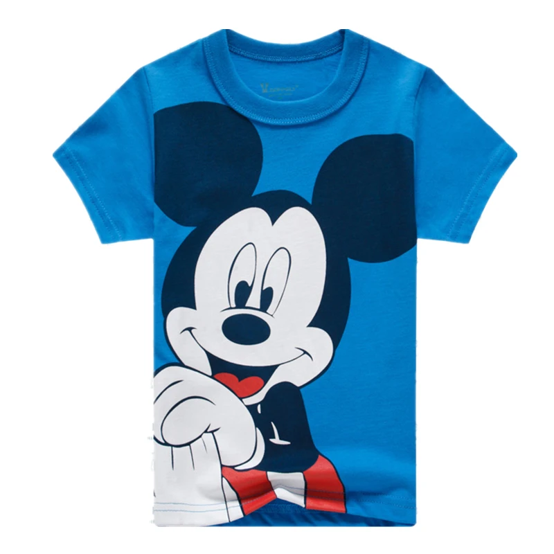 Детская футболка с мышкой принтом мстители для мальчиков динозавром одежда