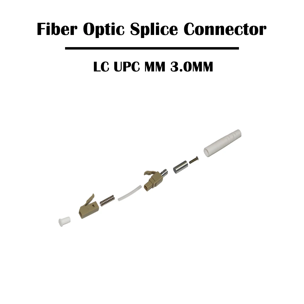 100 шт./лот LC UPC/APC соединитель оптического волокна SM одномодовый мм многомодовый 3 0