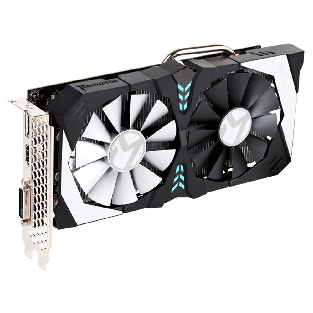 Графическая карта MAXSUN GTX 1050Ti Терминатор 4G GPU 128bit GDDR5 NVIDIA 7000MHz 1291-1392MHz 6Pin gtx1050ti видеокарта для игр