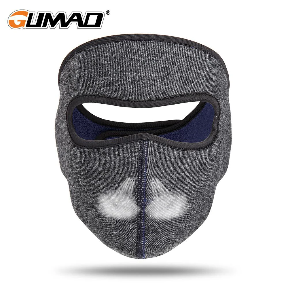 Зимняя флисовая маска для лица ветрозащитная велосипедная Балаклава шейный