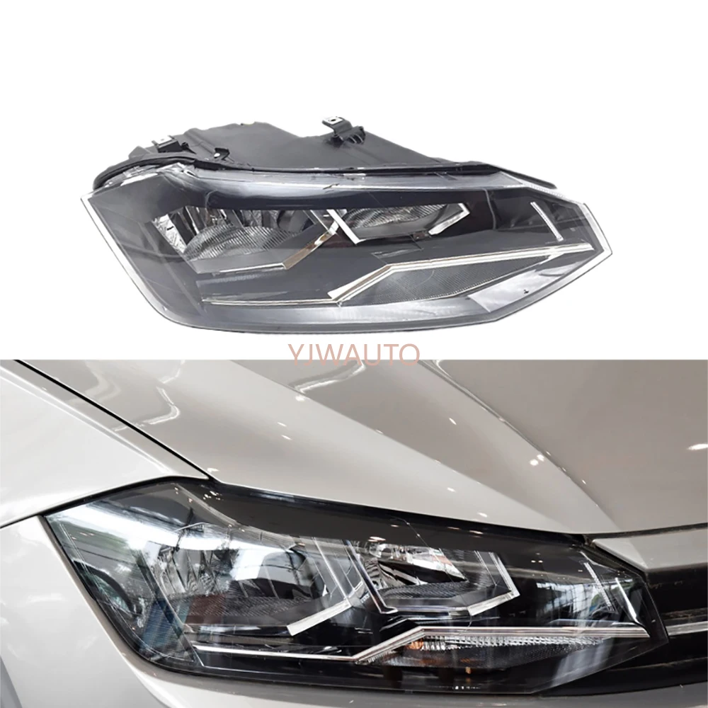 Передние фары s для VW Polo 2018 2019 в сборе дневные ходосветильник автомобисветильник