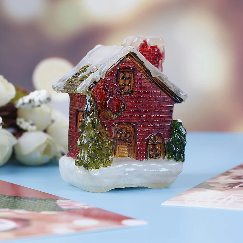 Милые друзья подарки Рождество Смола снег сцена дом волшебный сад Террариум