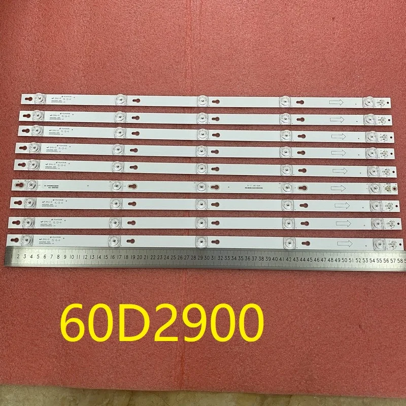 9pcs/set 5LED LED backlight bar for TCL U60V6026 60D2900 4C-LB6005-HR01J LVU600LG0T5 TOT_60D2900_9X5_3030C