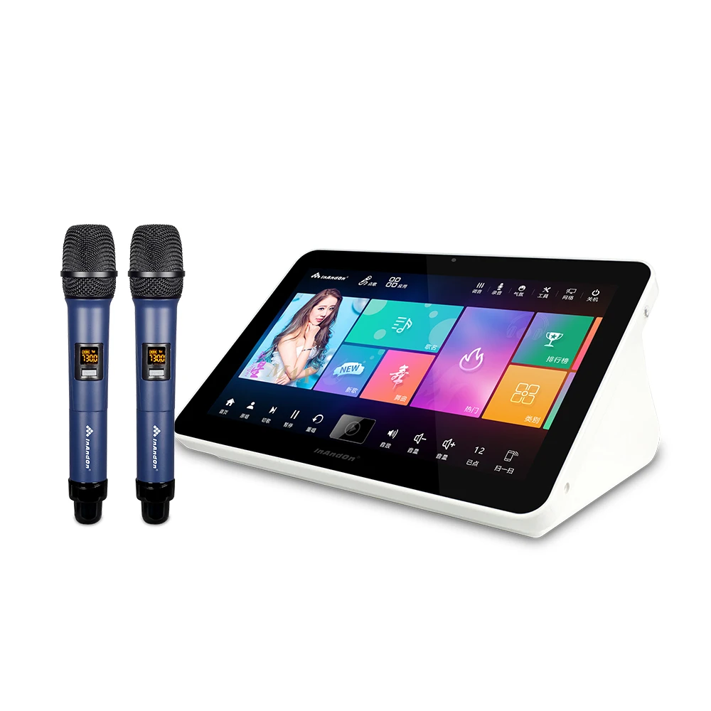 

Китайская караоке-машина с сенсорным экраном 15,6 дюйма, портативная универсальная караоке-система KTV, мини-караоке-плеер