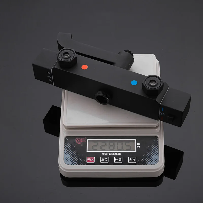 Термостатический набор для душа Senducs черная термостатическая система 38 градусов