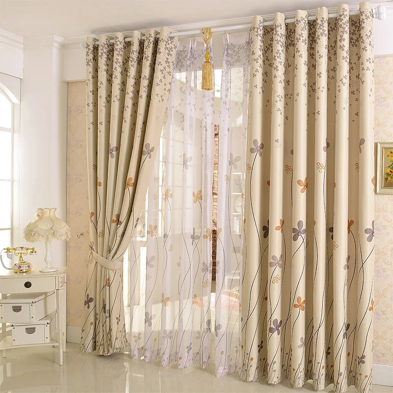 

Modern Luxury Shade Petal Blackout Kids Curtains for Living Room High quality printing Curtains for Bedroom windows hotel