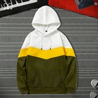 Толстовка мужская с капюшоном, брендовый Свитшот оверсайз в стиле хип-хоп, уличная одежда в стиле пэчворк, худи в стиле Харадзюку