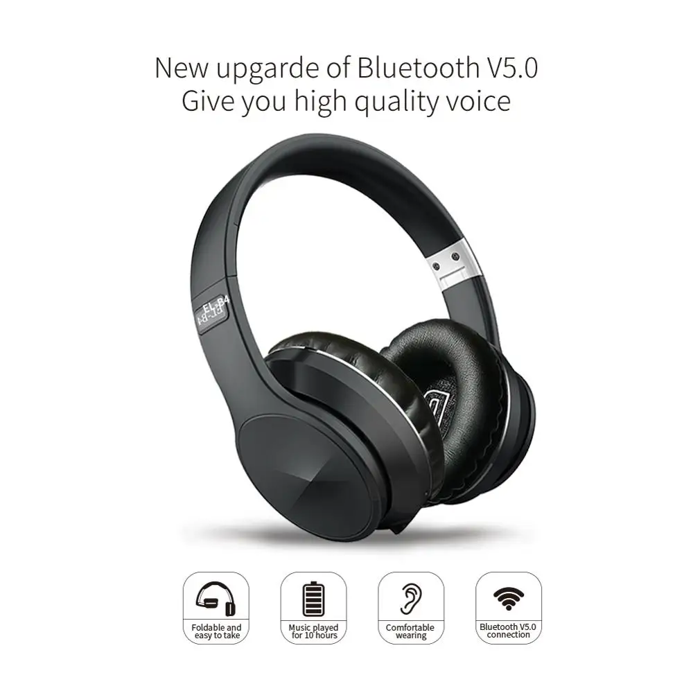 

Bluetooth Headphones Gaming Foldable headphone Wireless Over Ear Stereo Headset with microphone Earbuds For PC Mobile phone Mp3
