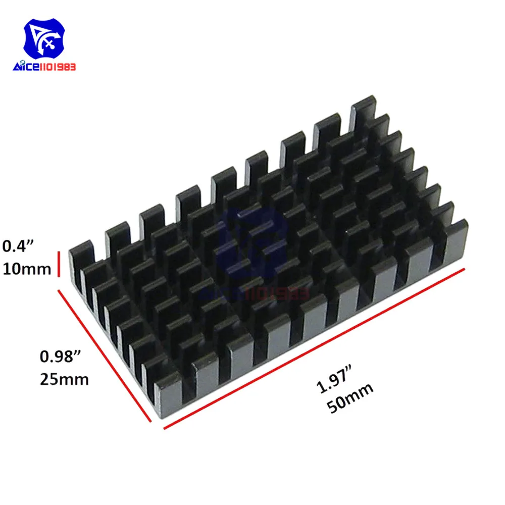 Радиатор для процессора светодиодный х25 х10 мм | Электронные компоненты и