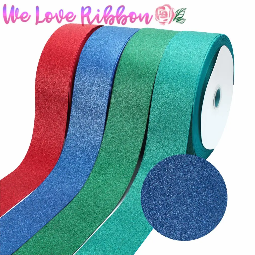 3 &quot75 мм цельная блестящая корсажная лента с принтом зеленый красный Сделай Сам