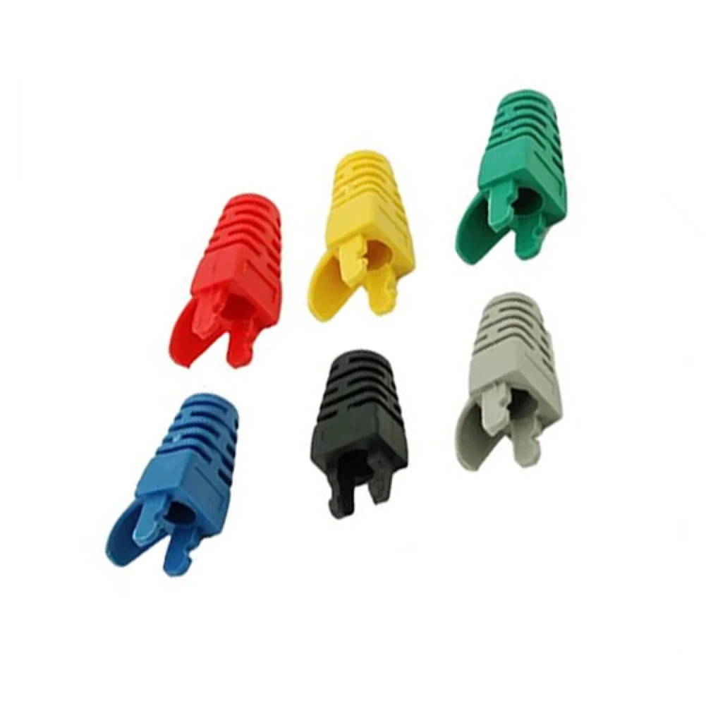 10 шт. RJ45 Cat5 сетевой кабель штепсельная вилка сапог крышка соединителя Защитная