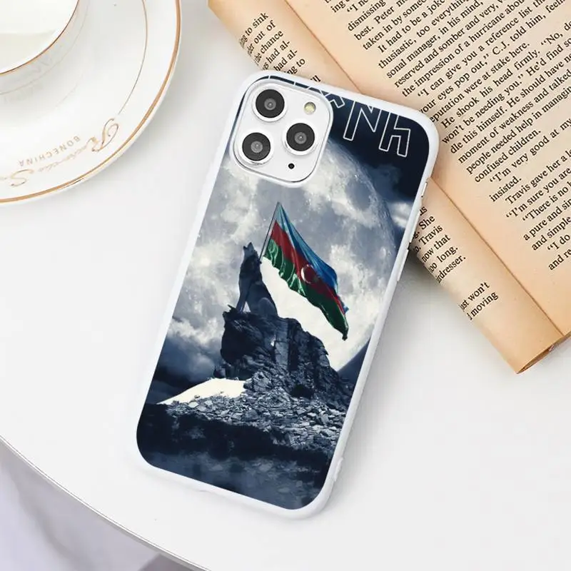

turkey turkish flag wolf Accessories Phone Case Candy Color White for iPhone 11 pro XS MAX 8 7 6 6S Plus X 5S SE 2020 XR