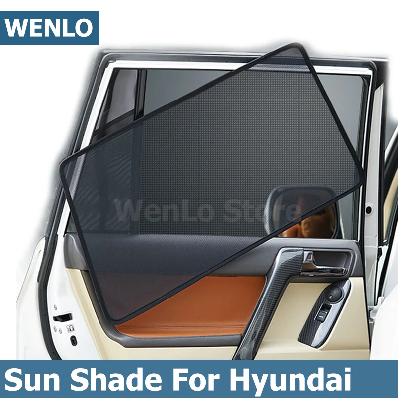 Магнитный автомобильный чехол на боковые окна для Hyundai IX25 IX35 IX45 I30 I40 Elantra Verna Tucson