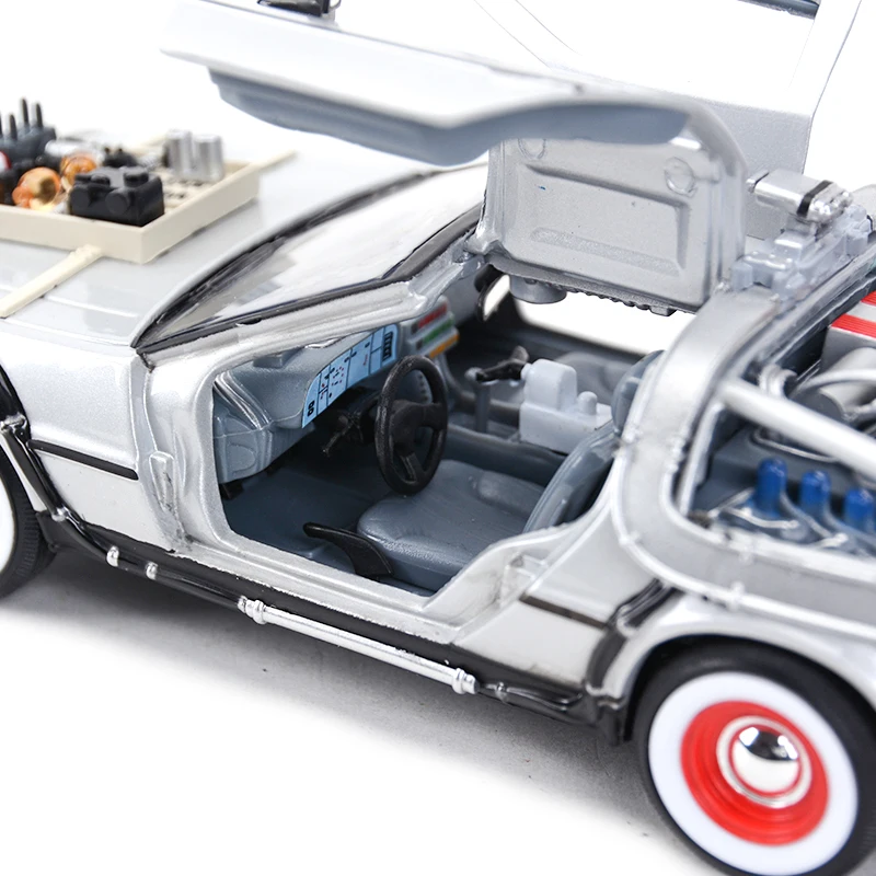 Delorean машина времени Назад в будущее стационарные литые автомобили Коллекционная