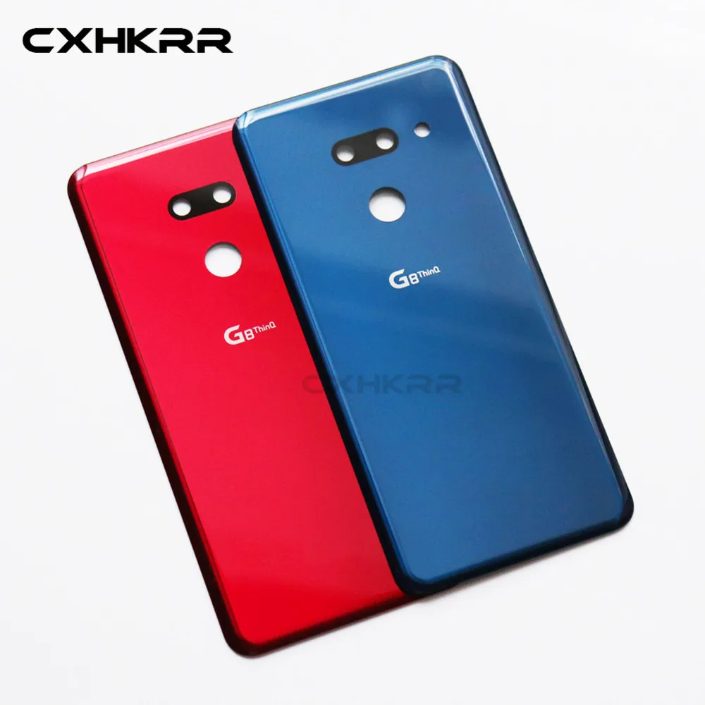 Стекло Батарея крышка для LG G8ThinQ сзади Корпус задний Чехол с клей Запасная часть |