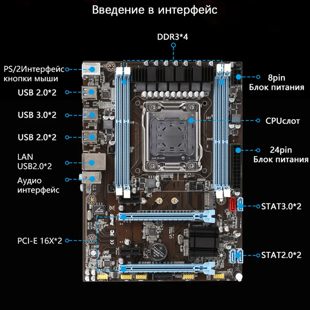 

Solid State X79 LGA2011 DDR3 Four Channel E5 Computer Game Motherboard PCI-e 16X Support 1600MHz PC3 SSD And E5 CPU