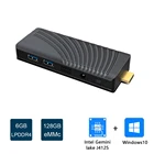 Мини-ПК T6 pro Intel J4125 до 2,7 ГГц 6 ГБ ОЗУ 128 Гб SSD Windows 10 pro компьютер 4K 60 Гц Двойной Wi-Fi LAN