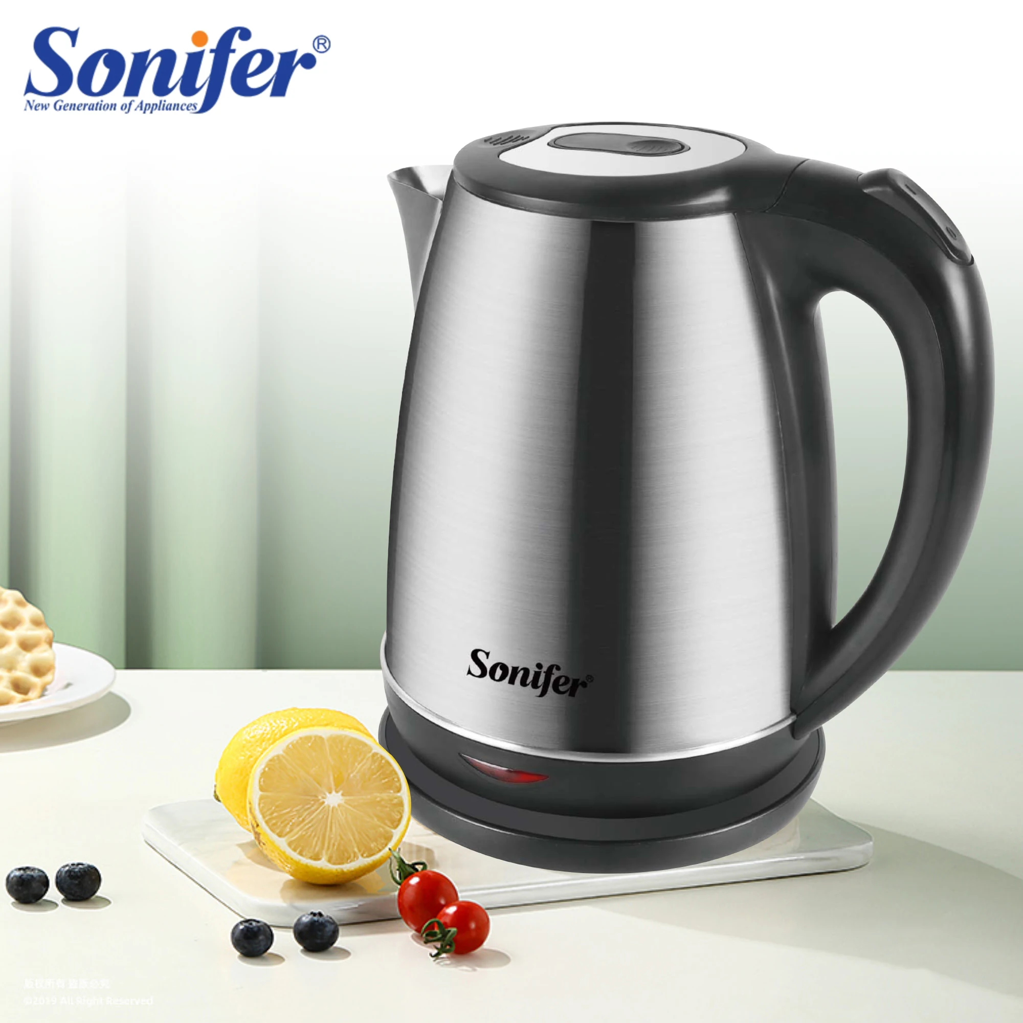 

Чайник электрический Sonifer из нержавеющей стали, Быстрое нагревание