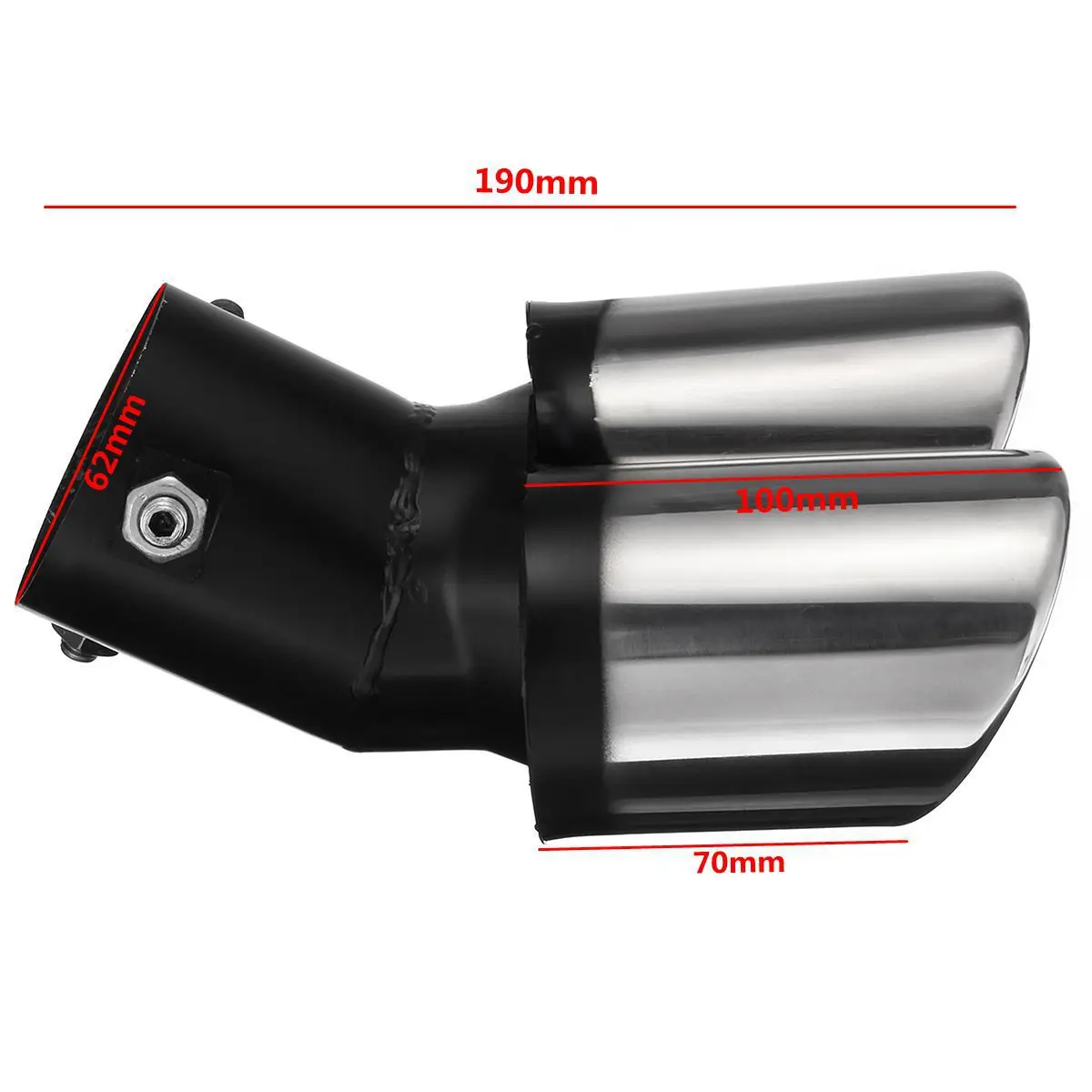 Универсальный автомобильный глушитель выхлопной трубы из нержавеющей стали