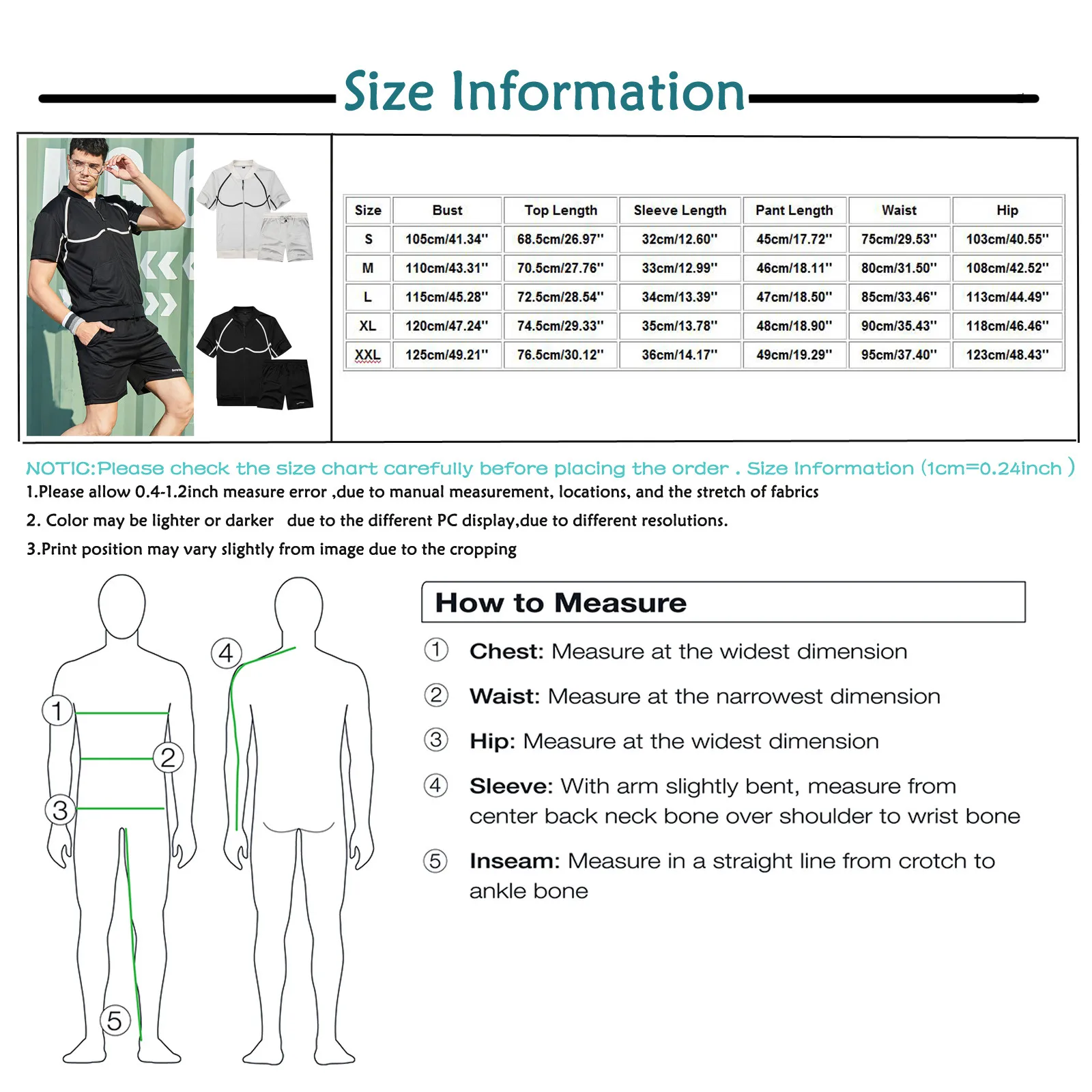 

2021 Summer New Men Casual Shorts Sets Trend Patchwork T-shirt + Shorts 2-piece Suit Outdoor Sports Fashion Tracksuit Men