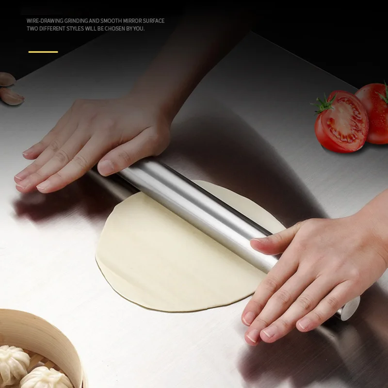 Нержавеющая сталь Скалка Гладкий антипригарный пельмени из теста инструменты