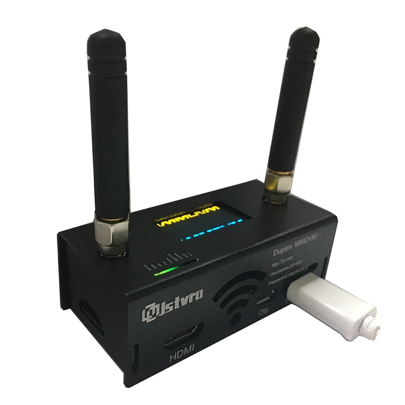Горячая Распродажа собранный дуплексный Simplex MMDVM Hotspot UHF + OLED чехол для антенны