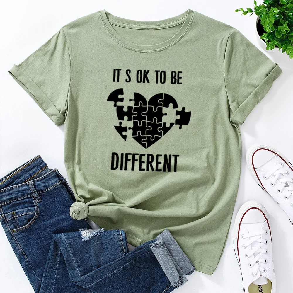 

Harajuku Black Puzzle love Print Women T-Shirt Cotton Woman Tees Shirts Plus Size Summer Casual Tshirt Short Sleeve Ladies Tops