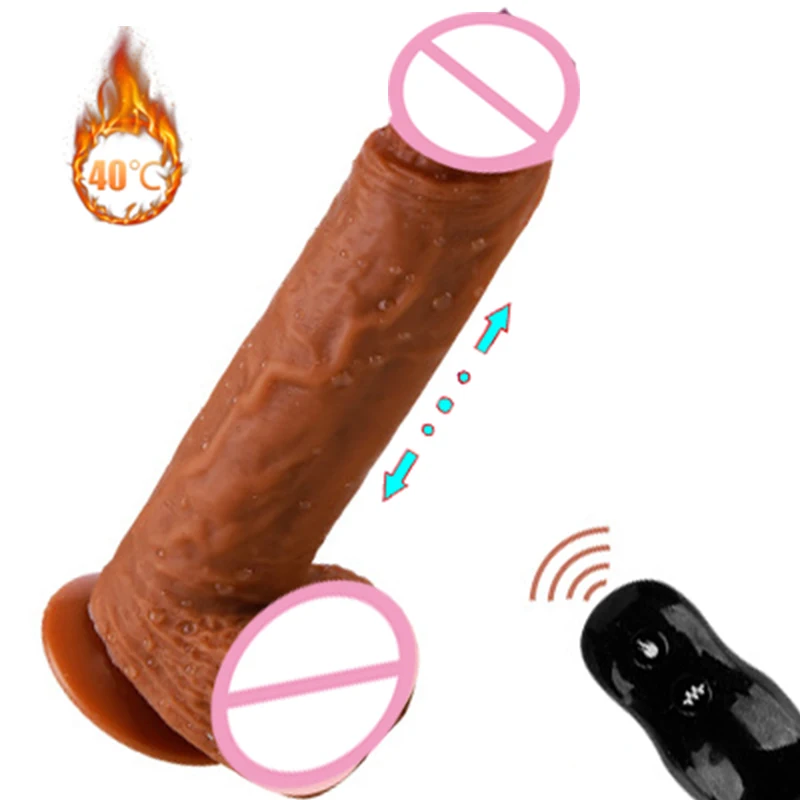 Реалистичный Телескопический фаллоимитатор вибратор с дистанционным