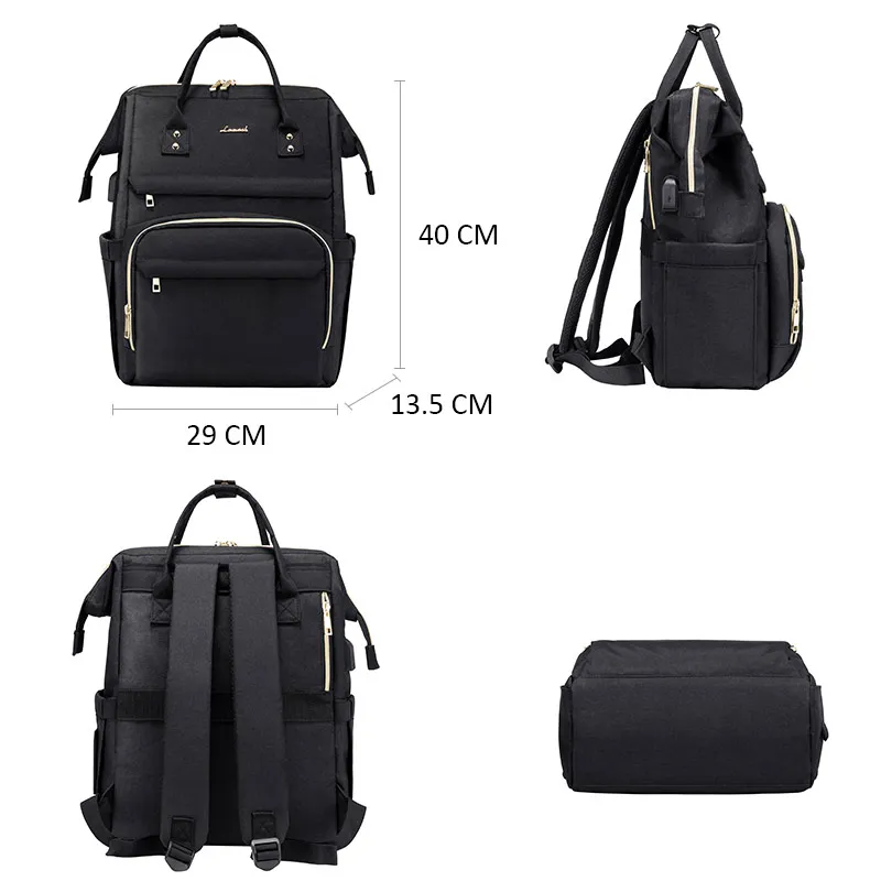 Рюкзак для ноутбука 15 6 дюйма с USB-разъемом женщин и мужчин Многофункциональный