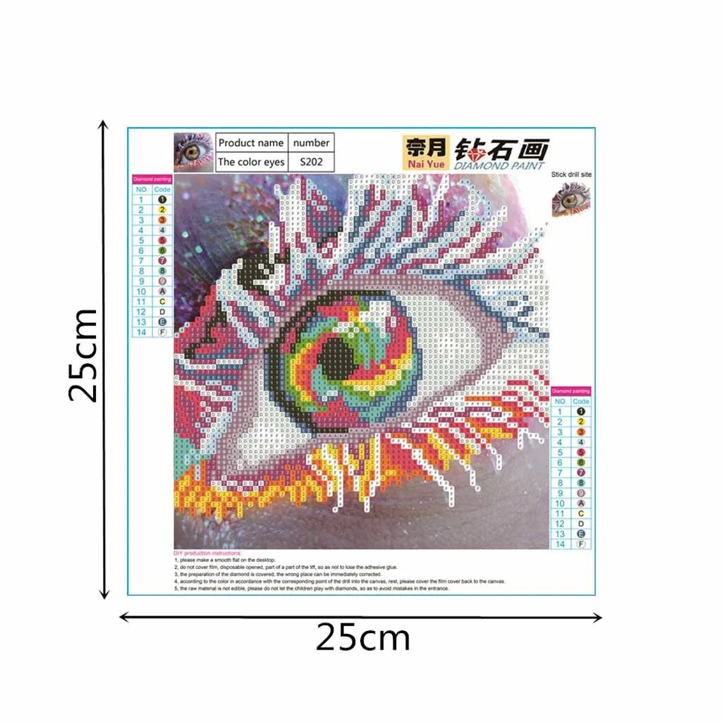 DIY новый 5D алмазная картина 2020 красивые глаза гостиной спальни