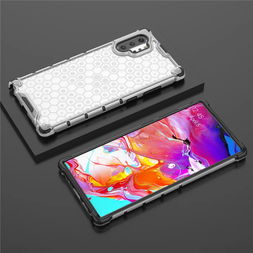 Для samsung Galaxy Note 10 Plus Pro чехол Прозрачный Прочный Гибридный бронированный чехол для samsung Note10 аксессуары(XS0514