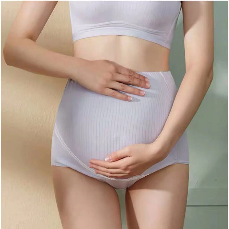 

High Waist Maternity Underwear Pregnant Cotton Breathable Belly Support Women Panties Underwear Comfortable Maternity PantiesNew