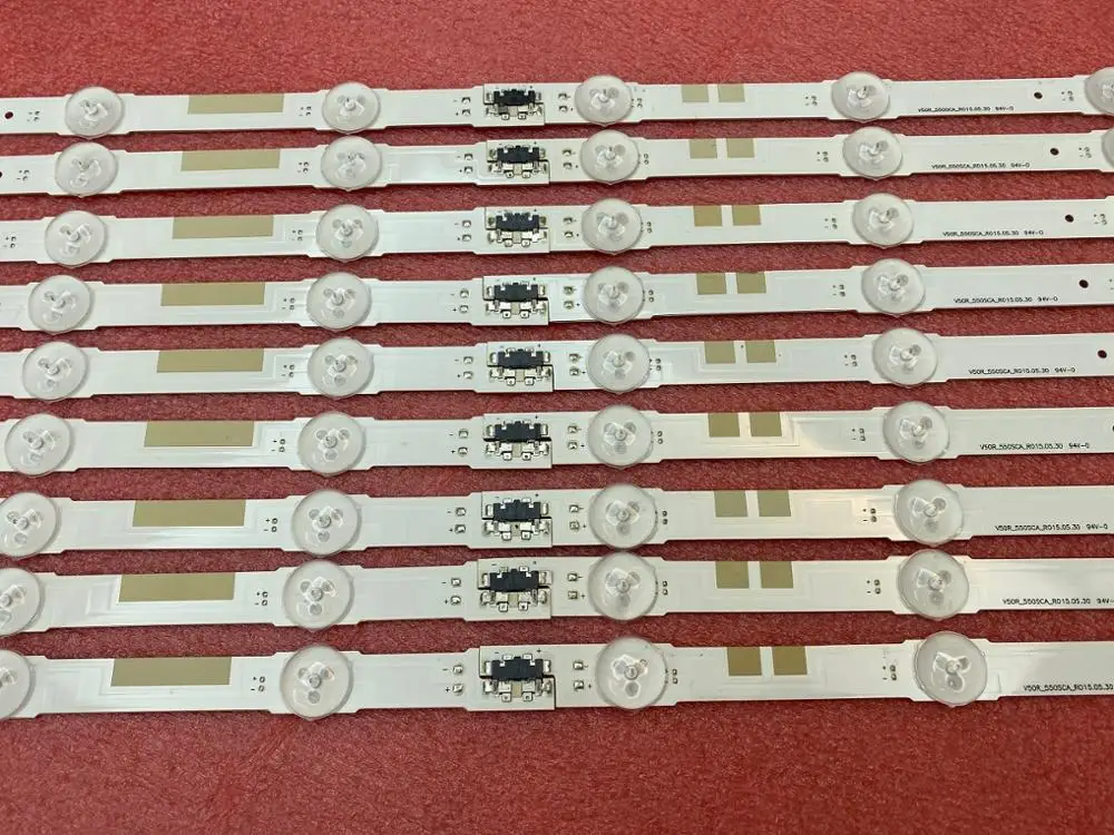 18 шт./компл. светодиодный полосы для samsung UE55JU6800 UE55JU6800K V5DR_550SCA_R0 V5DR_550SCB_R0 BN96-38482A BN96-38481A